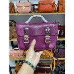 Handmade thickened vegetable-tanned leather messenger bag